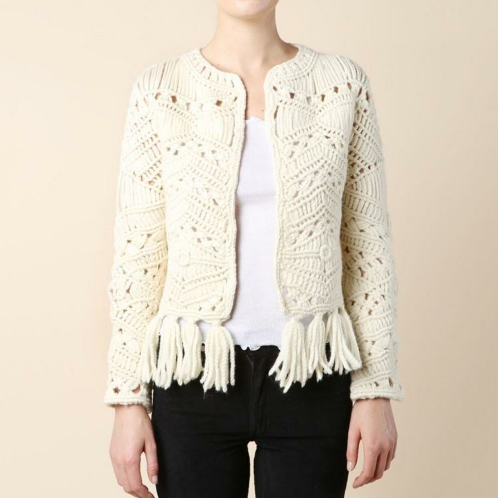 Tabula Rasa Tuva Fringe‎ Jacket Sz XS